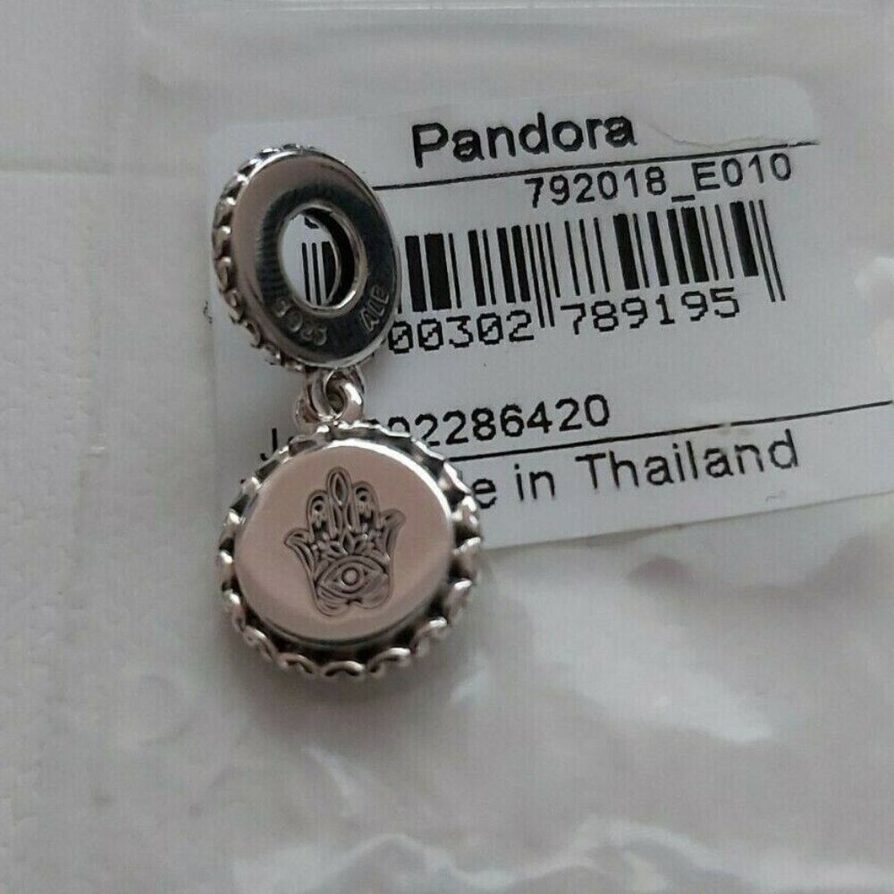 PANDORA Sterling Silver Country Edition HAMSA HAND 792018_E010